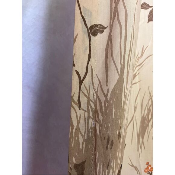 Vintage Curtain Set 1970s MCM - Picture 3 of 9